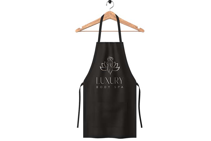 Black Apron Mockup